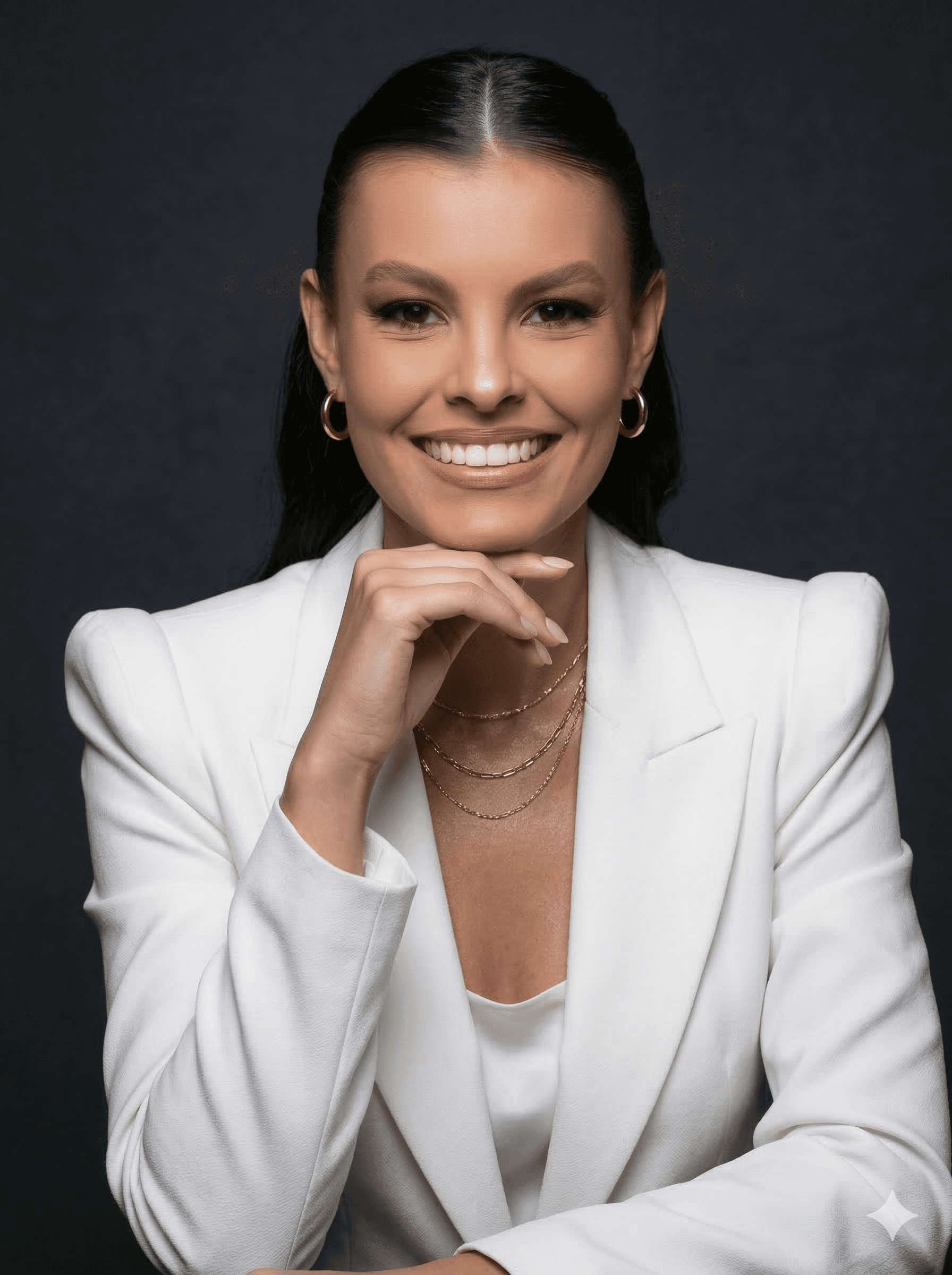 Retrato profissional de Larissa Müller Medeiros, advogada